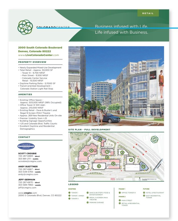 Colorado Center website screenshot 2