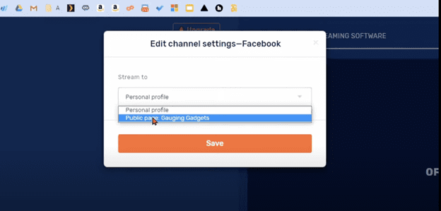 How to Livestream to Multiple Social Channels Simultaneously - Easy Step by Step Guide - Connecting to Facebook.